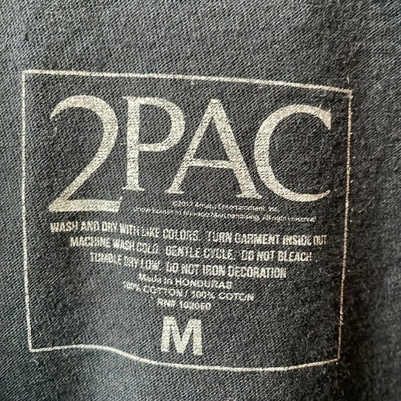 Streetwear Tupac Thug Life All Eyes on Me Short Sleeve T-Shirt in Black M - Picture 2 of 5